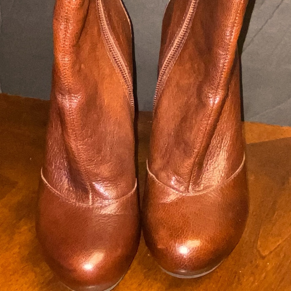 Nine West Leather NWMAVENUE Brown Anke Boots